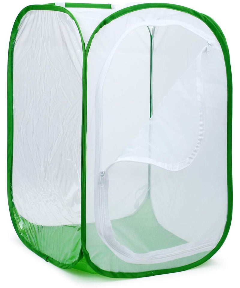 RESTCLOUD 36" Large Monarch Butterfly Habitat, Giant Collapsible Insect Mesh Cage Terrarium Pop-up 24 x 24 x 36 Inches - Image 2
